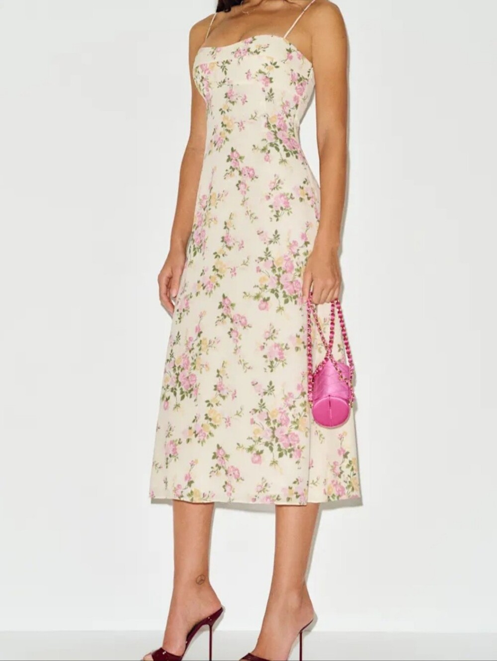 Reformation Milica dress sz 12 NWT Posy Ivory